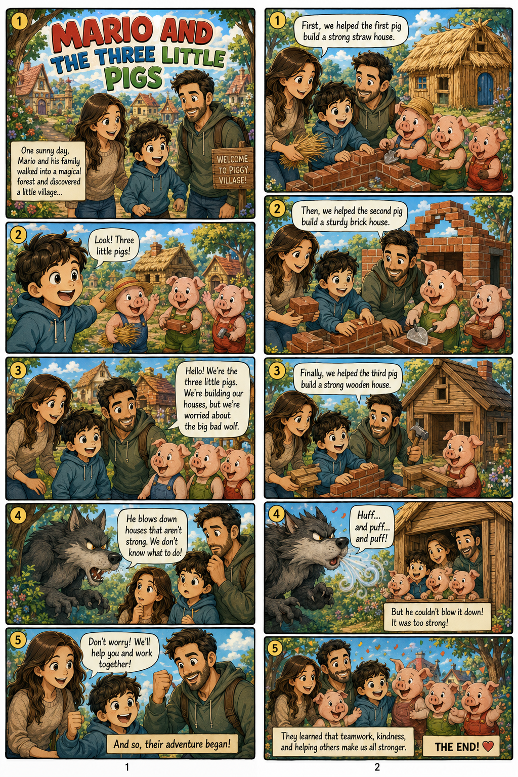 Personalized children’s comic example